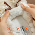 New Women's Plush Slippers - Bow Detail Winter House Shoes, Ultra-Soft Non-Slip Indoor Slippers for Home&Maternity Comfort