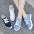 2026 Spring Summer Women Canvas Sneaker Low Top Denim Sneakers Ladies Popular Flat Canvas Board Shoes Female Sapatos Femininos