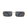 Fashion Rimless Sunglasses Men Women Populare Frameless Sun Glasses Male Female Classic Small Square Summer Traveling Shades