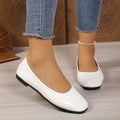 New Fashionable Solid Color Women's Loafers  Low-Cut Flat Shoes Summer Comfortable Outdoor Walking Casual Shoes Selling