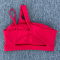 Women Shockproof Sport Bra Women's Beautiful Back Gym Sports Underwear Women Oblique Shoulder Straps Running Fitness Yoga Bra ﻿