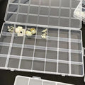28Grids Transparent Organizer Box Plastic Square Organizers Storage Boxes For Home Makeup Jewelry Accessories Organizer