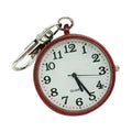 Large Dial Quartz Pocket Watches Luminous Dots Keyring Chest Watches Quartz Movement Minimalist Design Digital Hanging Watches