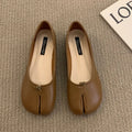 Women Flats Tabi Ninja Shoes Woman Ladies Microfiber Leather Comfy  Flats Split Toe Slippers Soft Bottom Loafers Solid Brief La