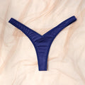 Sexy Low-rise Thong Breathable Cotton Crotch Antibacterial Women Thong Soild Color Sexy Female Lingerie Women Panties Underwear