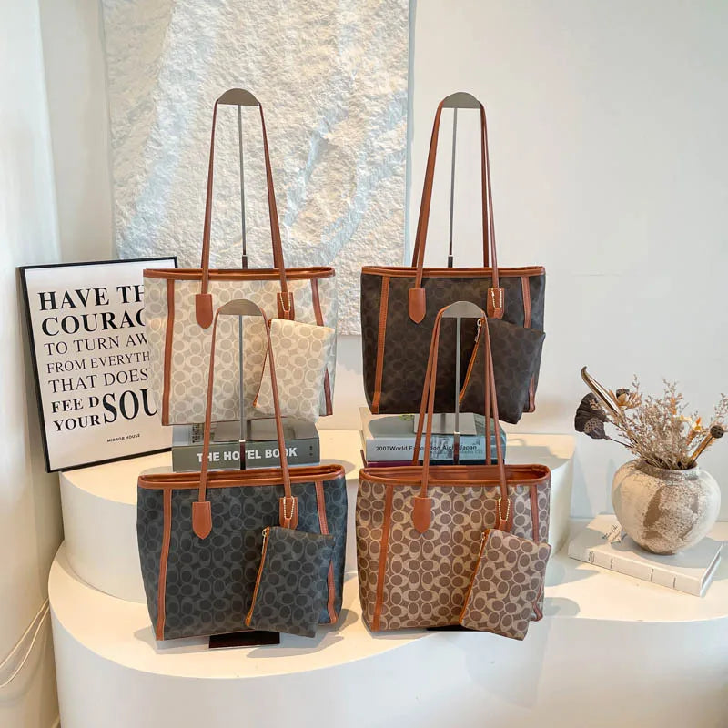Fashionable Large Capacity Diaper Bags For Women Elegant Leather Handbag Minimalist Vintage Luxury Designer Commuter