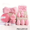 Makeup set kit 33pcs beauty set makeup kit large and small beauty sponges for flawless makeup application and removal of makeup full set