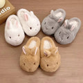 Plush Slippers Women Home Rabbit Winter Mules Platform Shoes Girls Fluffy Animal Cartoon Bunny Indoor Fuzzy Fur Slides Non-Slip