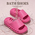 Bathroom Slippers Men Women Quick Drying Shower Shoes Thick Sole EVA Drain Hole Slides Anti-Slip Indoor Soft Platform Sandals