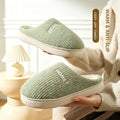 Winter Thicken Warm Slippers Men Women Corduroy Plush House Shoes Non-slip Soft Sole Indoor Cotton Furry Couple Footwear Casual