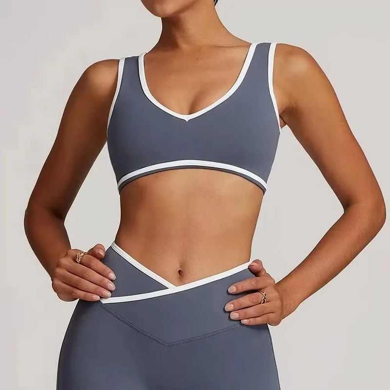 Women Sports Bra High Strength Sports Bra Tank Gym Top Fitness Vest Women Running Shockproof Yoga Bra Stretch Push Up Workout Women's Underwear
