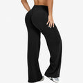 DFHKN Logo Scrunch Straight Leg Pants Butt Lifting Sculpting Wide Leg Leggings Gym Yoga Jogging Push Up Women Baggy Sweatpants