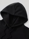 Women's Gothic Skull Book Pattern Print Black Hoodie Halloween Christmas Casual Pullovers Vintage Style Y2k Sweatshirts Female