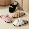 Winter Warm Plush Women Slippers Non Slip Soft Shoes Comfort Flat Heel Indoor Bedroom Couple's Slippers for Home Shoes