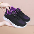 Women's Breathable Mesh Sports Shoes, lightweight and Soft Sole Sports Casual Shoes, Women's Lace-Up Casual Running Shoes