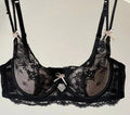 Women French Half Cup Bra Set Thin Cup Minimizer Soft Underwire Anti Sagging Side Boob Control Sexy Intimates Lingerie 32-38