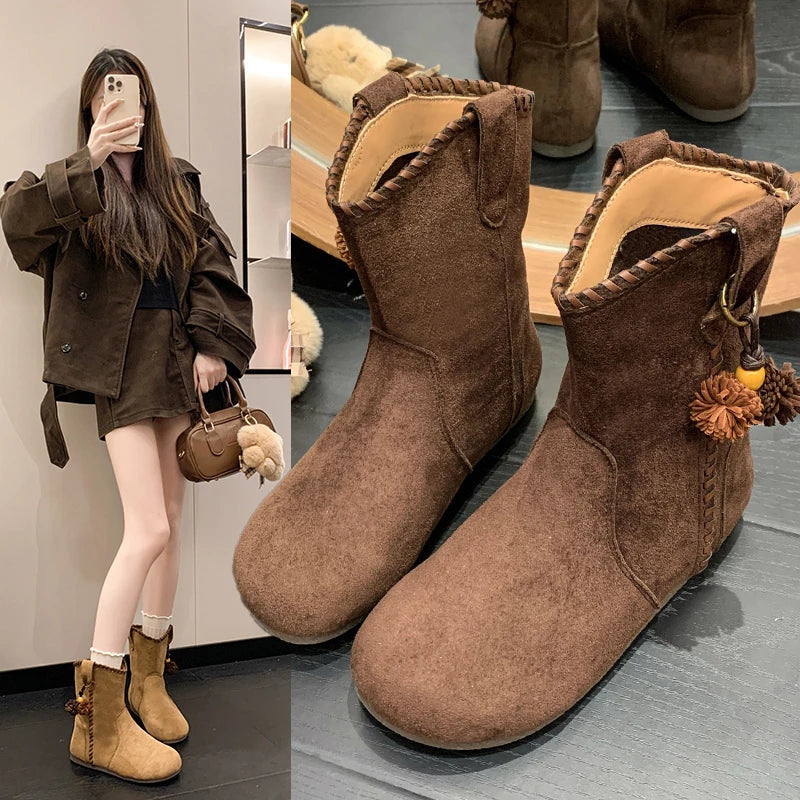 2026 new fashionable inner height increasing slim boots for women's shoes