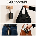 Tote Bag for Women Foldable PU Leather Pouch with Keychain