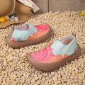 2026 Spring Autumn Women Tropical Print Slip On Sneakers Light Breathable Nonslip Mesh Casual Walking Shoes Daily Outdoor Commut