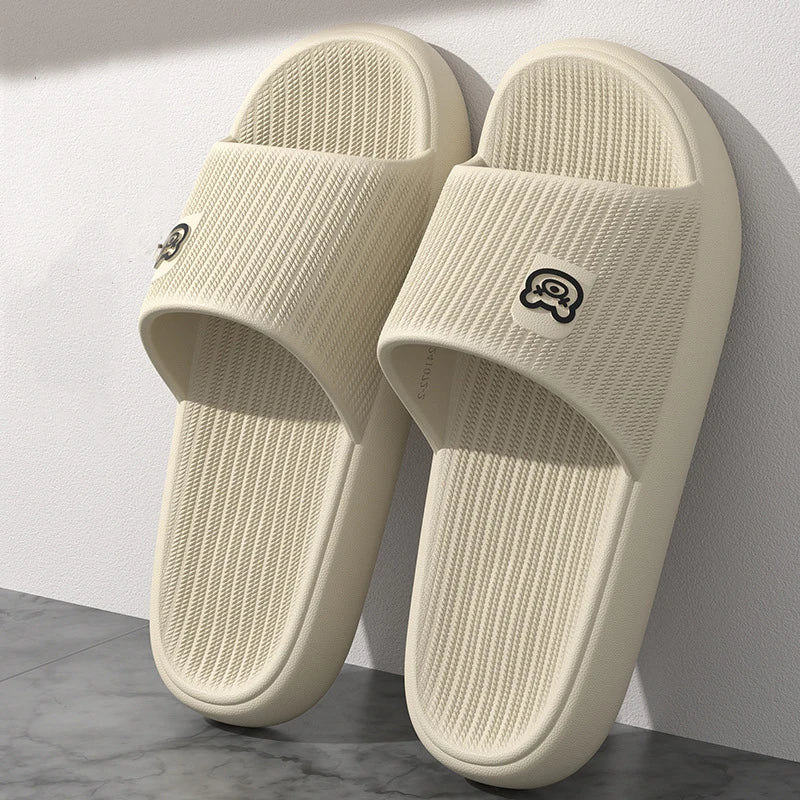 Summer Fashion Slippers Women Shoes Comfortable Slippers For Men Home Flat Sandals Flip Flops Couples Bathroom Indoor Slides