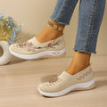 Women's Soft Mesh Light Flat Walking Shoes Bow Detail Breathable All Seasons Daily Shopping Outdoor Casual Mom Sneakers