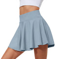 Women's Skirts Tennis Women's Solid Color High Waisted Tennis Pleated Skirts Inner Pocket Quick Drying Sports Short Running Fitness Skirt