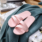 Folding Slippers Trip Travel Portable Slides Women Men Light Home Hotel Salon Homestay Guest Use Sandals Bathing Beach Shoes