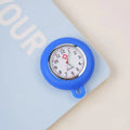 Nurse Doctor Unisex Colourful Silicone Pocket Watches Clock Head Face Parts For Badge Reel Keychains Lanyards Key Rings Rope