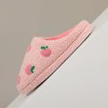 2026 Cute Fruit Women Slippers Winter Indoor Warm Soft Sole Breathable Comfort Anti-slip Bedroom Causal Flat Cotton Shoes