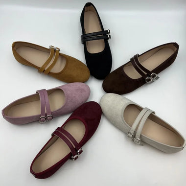 2026 Double-Strap Mary Jane French-Style Low-Cut Women's Shoes