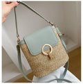 Women's Bag Casual Simple Fashionable Versatile Straw Woven Beach Handbag Portable Large Capacity High-quality Crossbody Bag