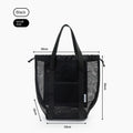 New Portable Handbag Mesh Large Capacity Bath Bag Shopping Tote Beach
