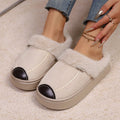 New Fashion Fluffy Platform Slippers for Women 2026 Winter Plush Warm Cotton Shoes Woman Comfort Non Slip Unisex Home Slippers