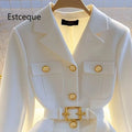 New 2025 Autumn Blazer Coat Women Long Sleeve Casual Single Breasted Elegant Office Waist Ladies Suit Jacket Outerwear