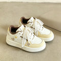 2026 Spring Summer Thick Soled Relaxed Training Shoes Women's Lace New Retro Casual Shoes Student Sports Shoes Women 369