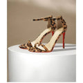 Strap sandals for women with slim heels for the summer of 2026, featuring exposed toes, sexy and fashionable nude high heels