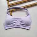 Halter Neck Backless Sports Bra & Peach Hip-Lifting Fitness Set - Push-Up Yoga Tank Top Bra for Pilates