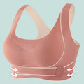 Sports bra Latex front cross side buckle Adjustable breathable Non steel ring Yoga sports Soft Beauty back bra Women Tank top