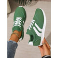 Womens Lightweight Comfortable Lace Up White Walking Sneakers Casual Daily Outdoor Fashion All Match White Shoes