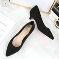 Women Shoes Kitten Heels Maogu Low Heel Pumps Lady Pointed Toe Kitten Heels Female Green Flock Plus Size 43 44 45 46 Red Shoes 2023 Women 5cm High Heels