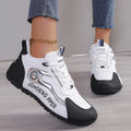 2024 Women with Waterproof Anti Slip Lace Up Shoes Trendy Trend Versatile Autumn Women Walking Outdoor Sneakers Zapatos De Mujer
