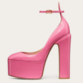 New Super High Heels Women Patent Leather Pumps Women Round Toe Platform Shoes Women Fashion Party sandalias de las mujeres