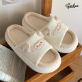 XIXITIOA Cartoon Sheep Slippers for Women Four Seasons Comfortable Cute Lamb Design Anti-slip Open-toe Indoor Flat Home Shoes