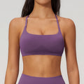 Summer Seamless Yoga Bra Women Fitness Workout Top Cross Back Strap Sports Underwear Female Breathable Running Cycling Gym Top