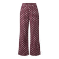 Y2K Women Polka Dot Wide Leg Denim Jeans High Waist Button Fly Loose Flared Trousers Retro Dot Print Casual Street Fashion Pants