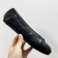 Genuine leather Split Toe Women Ballet Flats Tabi Shoes Casual Slip-on Loafers Ladies Pleated Espadrilles Zapatillas Mujer