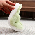 Christmas bestsellers Green furry monster slippers autumn and winter home slippers men's and women's soft-soled furry shoes Gift