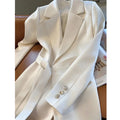 Mid Length Dress Women Blazer Dresses A Line Vestidos Y2k Streetwear Full Sleeve Tight Waist Elegant Party Night Work 2026