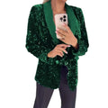 2025 New Women's Sequin Blazer Jackets Clothing Long Sleeve Elegant Jacket Autumn/Winter Collection Female Outerwear