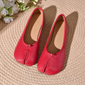 Japanese Style Tabi Ninja Shoes Women Cozy Leather Flats Split Hoof Toe Loafers Femme Mary Jeans Mocasines Ladies Ballerina Shoe